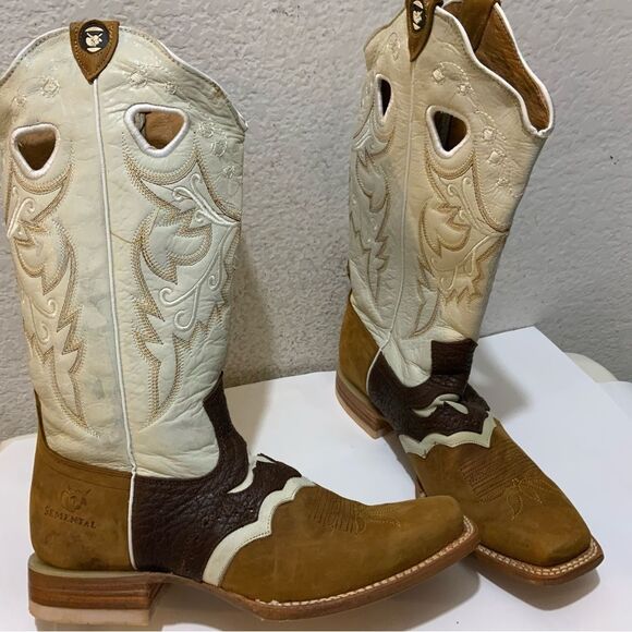 Semetal Leather cowboys Boots - size 9 - Picture 6 of 16